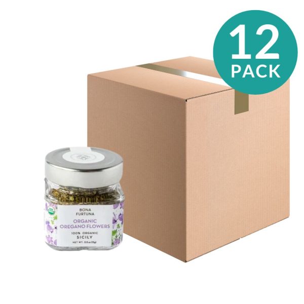 12-Pack Organic Sicilian Oregano Flowers by Bona Furtuna, 0.5 oz (15 g) Sale