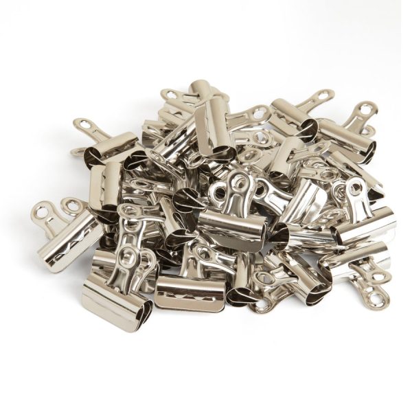 Business Source Bulldog Grip Clips - No. 1 - 1.3  Width - for Paper - Heavy Duty - 36   Box - Silver Sale - Image 4