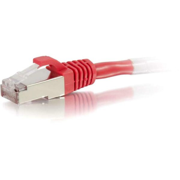 C2G-14ft Cat6 Snagless Shielded (STP) Network Patch Cable - Red - Category 6 for Network Device - RJ-45 Male - RJ-45 Male - Shielded - 14ft - Red For Discount