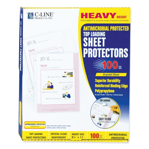 Hvywt Poly Sht Protectors, Clear, Top-Loading, 2 , 11 x 8.5, 100 BX Hot on Sale - Image 3