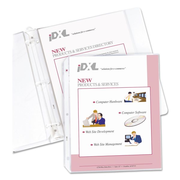 Heavyweight Polypropylene Sheet Protectors, Non-Glare, 2 , 11 x 8.5, 50 Box Hot on Sale - Image 2