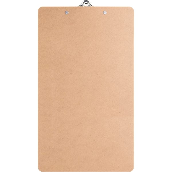 Business Source Hardboard Clipboard - 9  x 15 1 2  - Hardboard - Brown - 6   Bundle Discount - Image 2