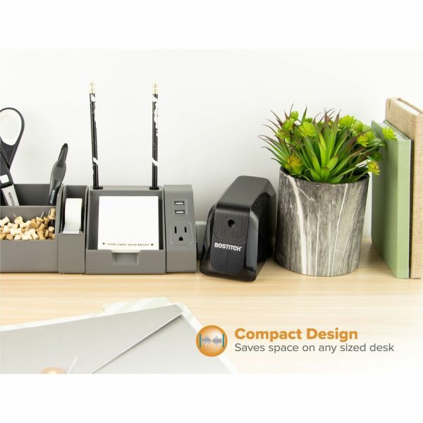 Bostitch BPS4 Battery Powered Pencil Sharpener - Battery Powered - Black - 1 Each on Sale - Image 3