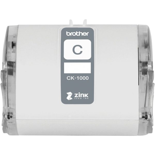 Brother Genuine CK-1000 ~ 2 (1.97 ) 50 mm wide x 6.5 ft. (2 m) Cleaning Roll for Brother VC-500W Label and Photo Printers - For Printer - 1 Each - White For Cheap - Image 5