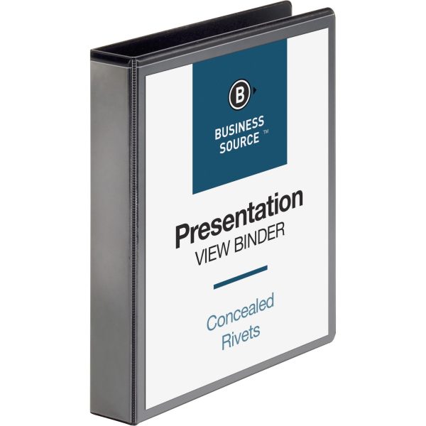 Business Source Standard View Round Ring Binders Cheap - Image 2