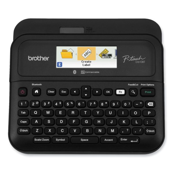 D-610BTVP Connected Label Maker with Color Display, 30 mm s Print Speed, 14.2 x 6 x 13.3 on Sale