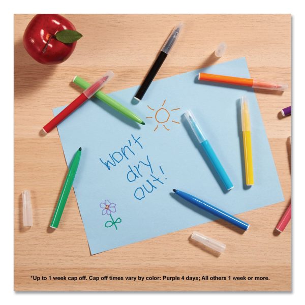 Kids Ultra Washable Markers, Medium Bullet Tip, Assorted Colors, 20 Pack on Sale - Image 4