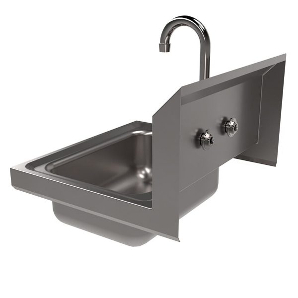 Stainless Steel Hand Sink with Faucet, 14  l x 10  w x 5  d, Ships in 4-6 Business Days Cheap - Image 3