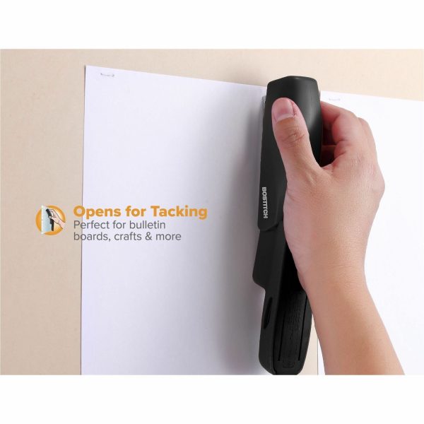 Bostitch Half Strip Stapler Value Pack - 20 Sheets Capacity - 105 Staple Capacity - Half Strip - 1 Each - Black Discount - Image 2