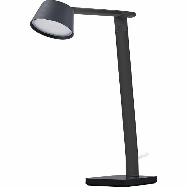 Bostitch Verve Adjustable LED Desk Lamp - LED Bulb - Adjustable, Dimmable, Adjustable Brightness, Clock, Durable, USB Charging, Swivel Base, Color Changing Mode - Aluminum - Desk Mountable - Black - for Desk - Alexa Supported For Sale - Image 2