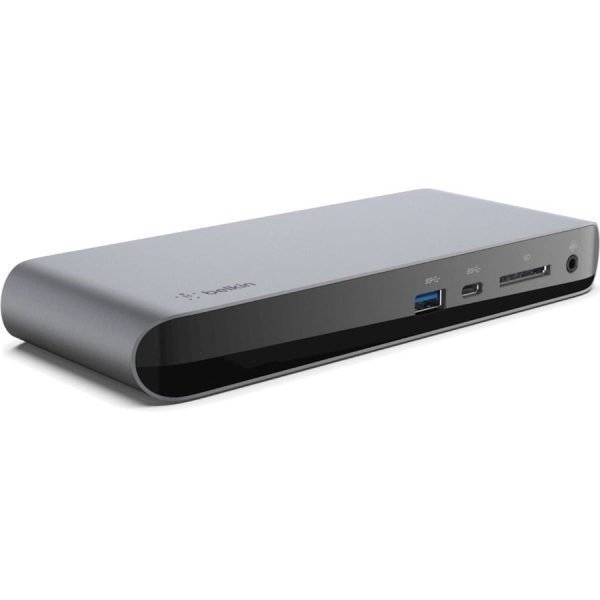 Belkin Thunderbolt 3 Dock Pro USB C Laptop Docking station MacOS & Windows, Dual 4K @60Hz - for Notebook - 170 W - Thunderbolt 3 - 6 x USB Ports - 4 x USB 3.0 - Network (RJ-45) - DisplayPort - Audio Line Out - Thunderbolt - Wired Online now - Image 3