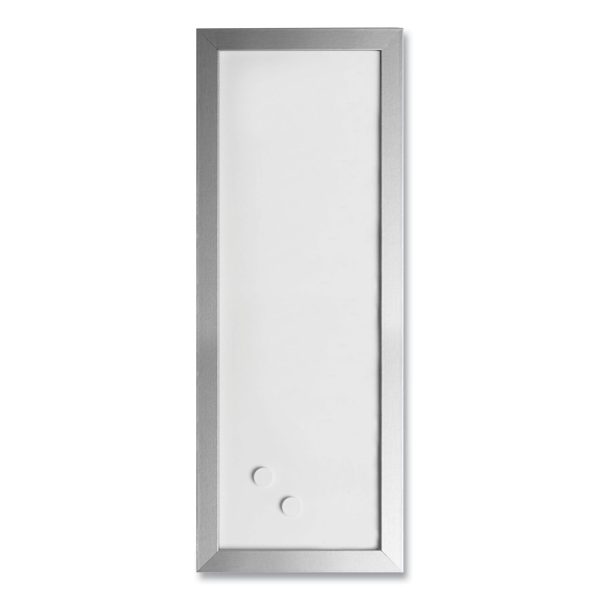 Positive Flow Metallic Silver Message Board Sets, (2) Bulletin, (2) Magnetic Dry Erase, Assorted Sizes, Silver Frames Online Hot Sale - Image 3