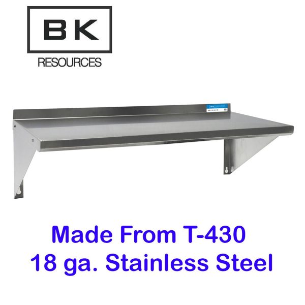 Stainless Steel Economy Overshelf, 60w x 16d x 11.5h, Stainless Steel, Silver, 2 Pallet, Ships in 4-6 Business Days Online - Image 3