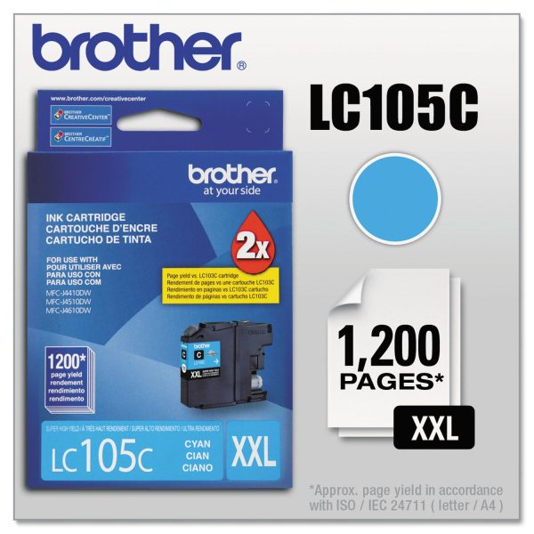 LC105C Innobella Super High-Yield Ink, 1,200 Page-Yield, Cyan Online now - Image 2