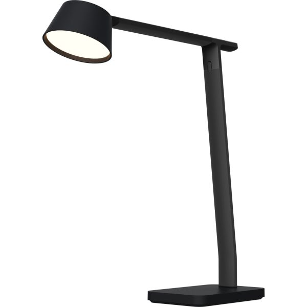 Bostitch Verve Adjustable LED Desk Lamp - LED Bulb - Adjustable, Dimmable, Adjustable Brightness, Clock, Durable, USB Charging, Swivel Base, Color Changing Mode - Aluminum - Desk Mountable - Black - for Desk - Alexa Supported For Sale