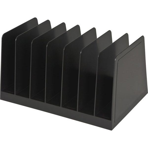 Business Source Desk Step Sorter - 4.5  Height x 8.8  Width x 5.5  DepthDesktop - 25% Recycled - Black - Plastic - 1 Each Supply - Image 4