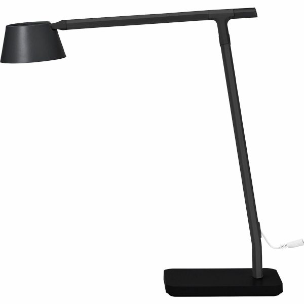 Bostitch Verve Adjustable LED Desk Lamp - LED Bulb - Adjustable, Dimmable, Adjustable Brightness, Clock, Durable, USB Charging, Swivel Base, Color Changing Mode - Aluminum - Desk Mountable - Black - for Desk - Alexa Supported For Sale - Image 3