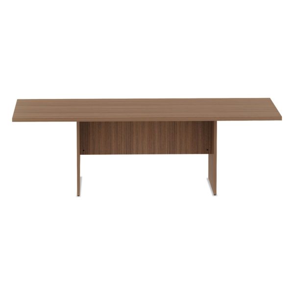 Alera Valencia Series Conference Table, Rectangular, 94.5w x 41.38d x 29.5h, Modern Walnut Online now - Image 3