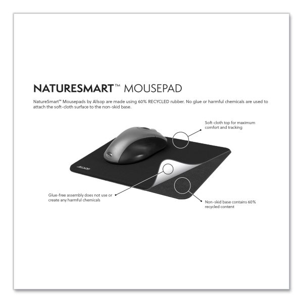 Naturesmart Mouse Pad, 8.5 x 8, Leaf Raindrop Design Hot on Sale - Image 2