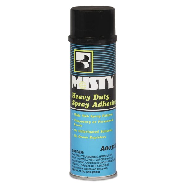Heavy-Duty Adhesive Spray, 12 oz, Dries Clear, 12 Carton For Cheap - Image 2