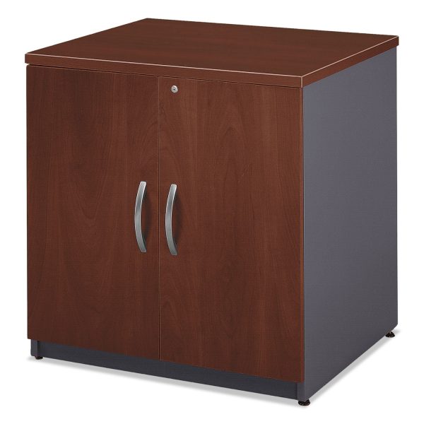 Series C Collection 30W Storage Cabinet, Graphite Gray Hansen Cherry For Cheap - Image 2