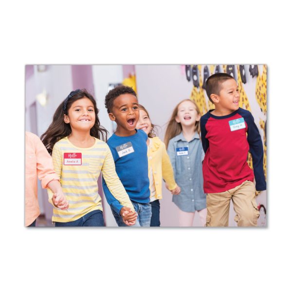 Flexible Adhesive Name Badge Labels,  Hello , 3 3 8 x 2 1 3, Assorted, 120 PK Discount - Image 4