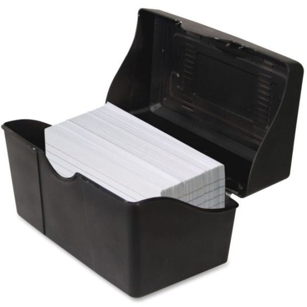 Advantus Index Card Holder - Plastic - 1 Each - Black Supply - Image 2