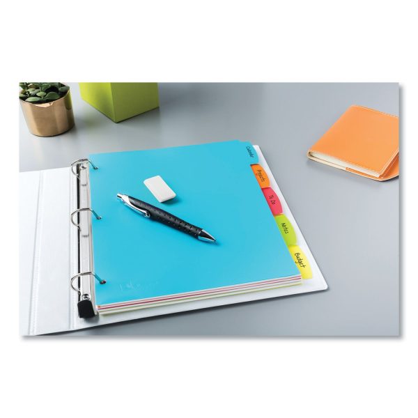 Big Tab Write and Erase Durable Plastic Dividers, 5-Tab, 11 x 8.5, Assorted, 1 Set For Discount - Image 5