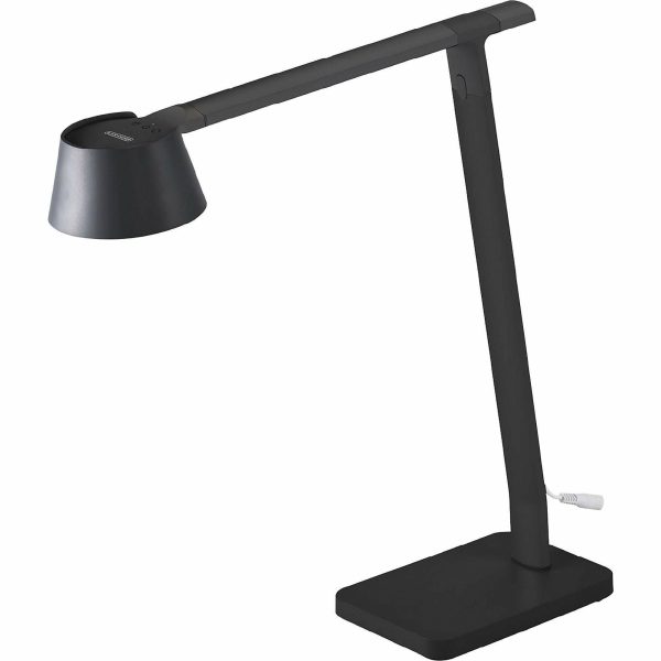 Bostitch Verve Adjustable LED Desk Lamp - LED Bulb - Adjustable, Dimmable, Adjustable Brightness, Clock, Durable, USB Charging, Swivel Base, Color Changing Mode - Aluminum - Desk Mountable - Black - for Desk - Alexa Supported For Sale - Image 4