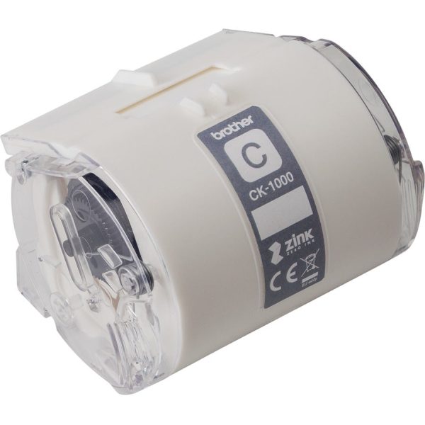 Brother Genuine CK-1000 ~ 2 (1.97 ) 50 mm wide x 6.5 ft. (2 m) Cleaning Roll for Brother VC-500W Label and Photo Printers - For Printer - 1 Each - White For Cheap - Image 4
