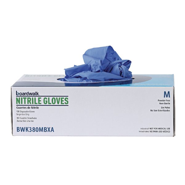 Disposable General-Purpose Nitrile Gloves, Medium, Blue, 4 mil, 1,000 Carton For Cheap - Image 5