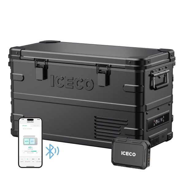 37QT APL35-Black Aluminum Freezer With Magnetic Power Bank | ICECO Hot on Sale